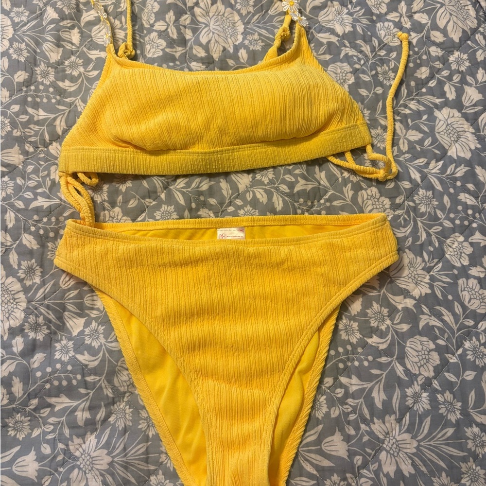 No Boundaries Bright Yellow Bikini Set